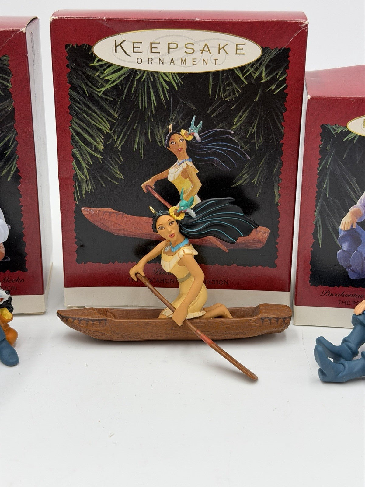 Hallmark Keepsake Disney Pocahontas Collection Christmas Ornaments Set 3 PCs Vtg