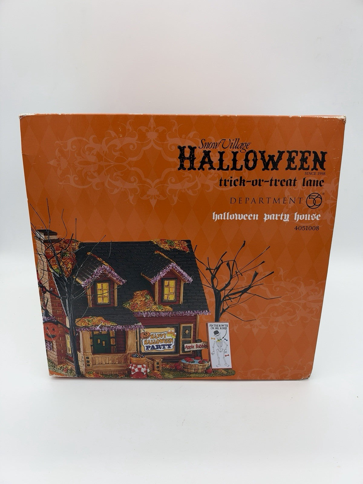 Department 56 Halloween Trick Or Treat Lane Party House Village Collection Boxed