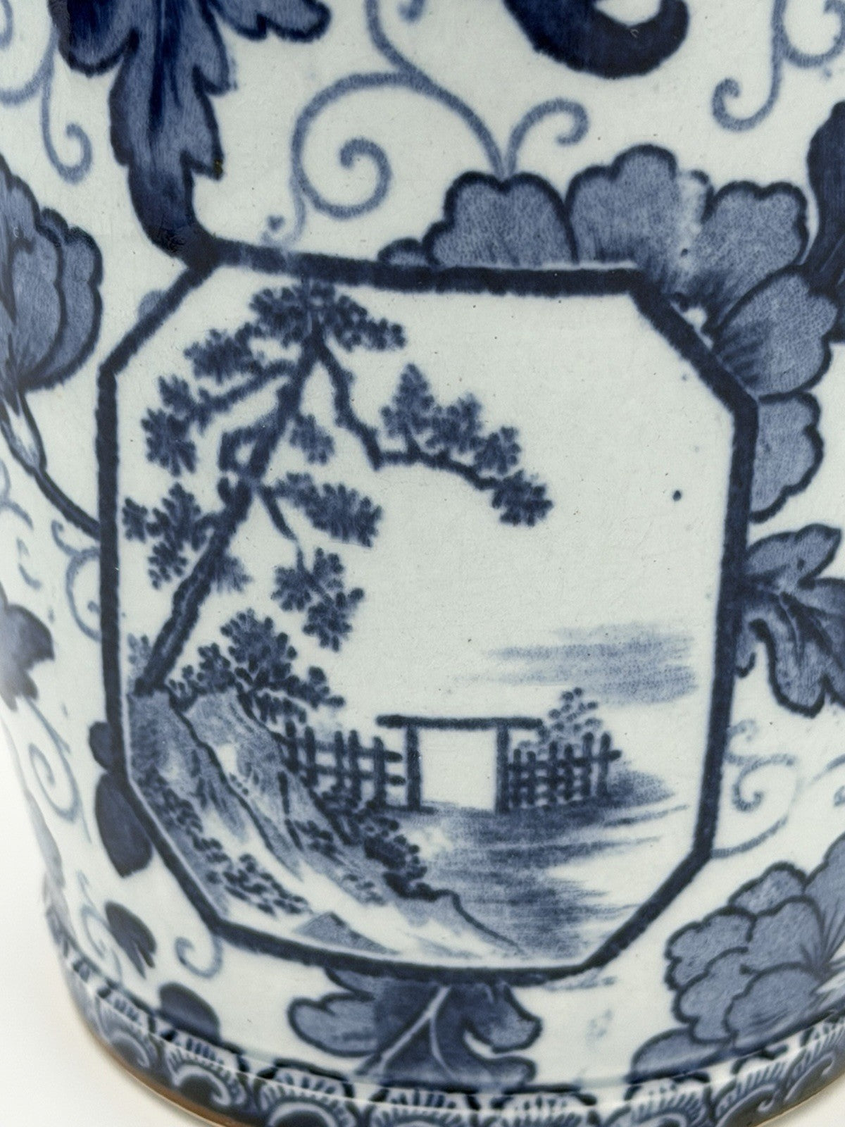 Antique Royal Bonn Franz Anton Mehlem Tokyo White/blue 10” Vase Porcelain German