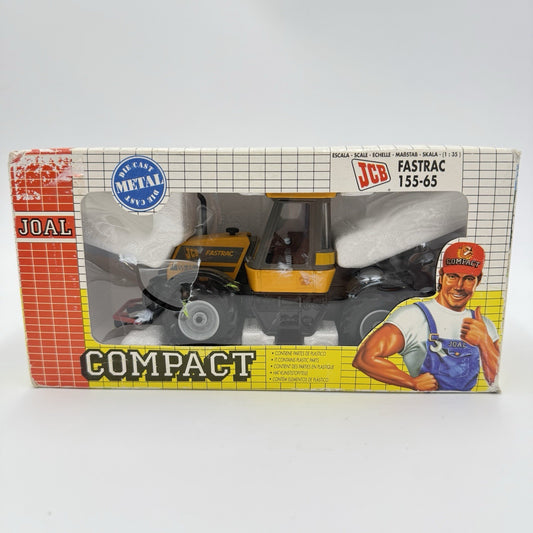 Joal Compact 1/35 Scale JCB Fastrac 155-65 Farm Toy Diecast Metal Tractor Rare