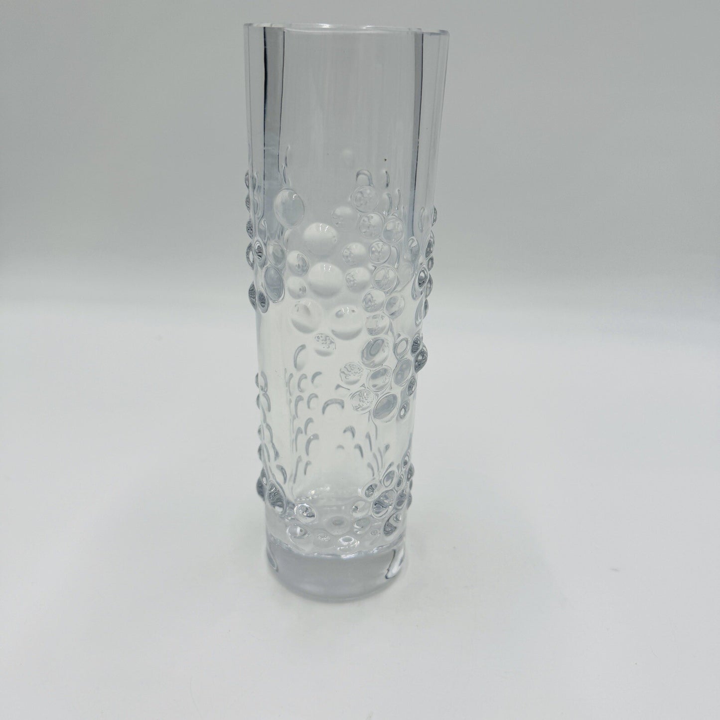 Bengt Edenfalk for Skruf Vase Swedish Art Glass 1970's 8in