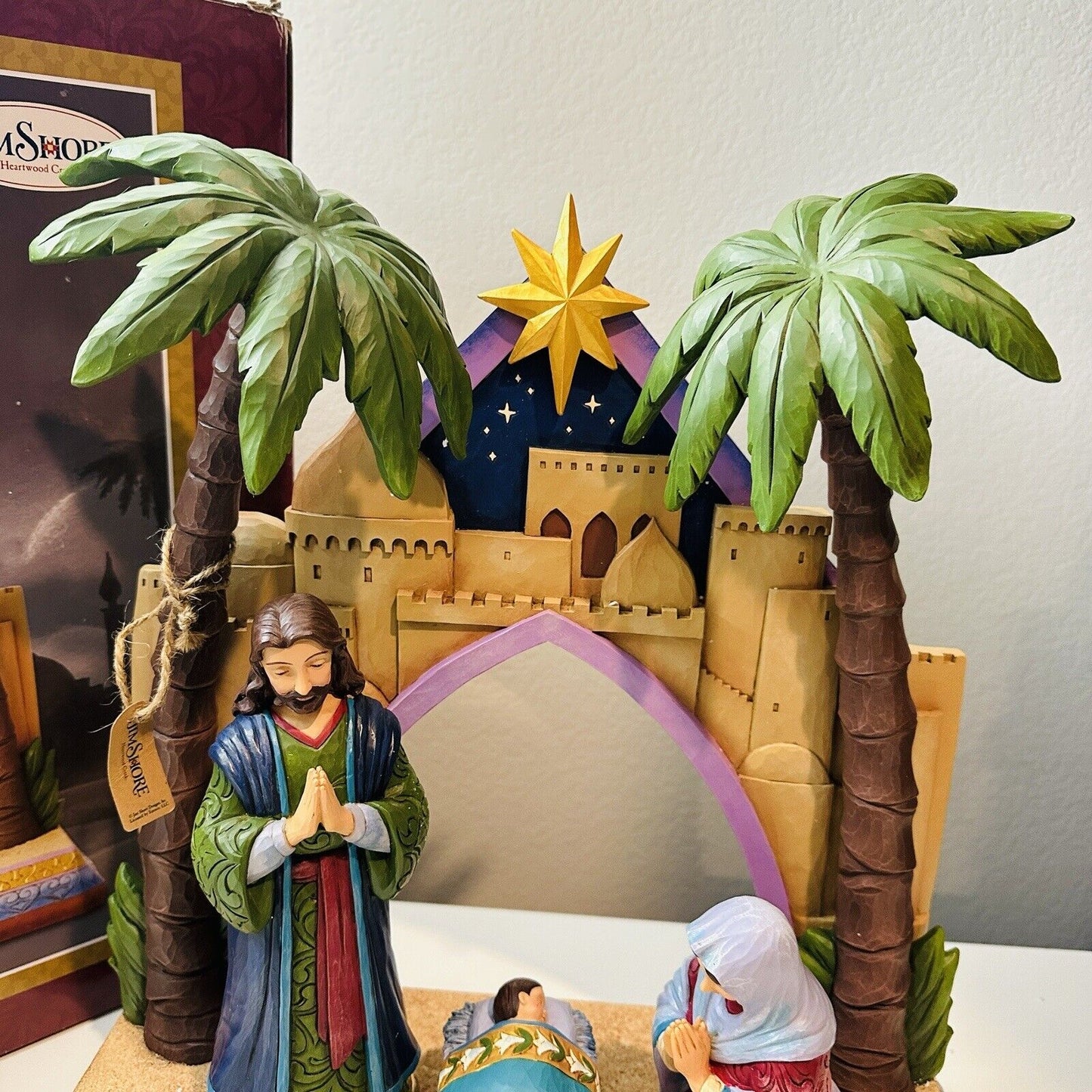 Large Jim Shore A Savior Before Us 500/750 Christmas Nativity Scene Holy Family