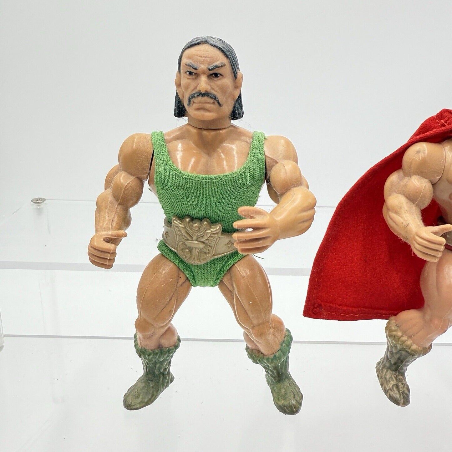 1980's Fearless Frenchie super Sam Wrestlers of the World Sparkle Action Figures