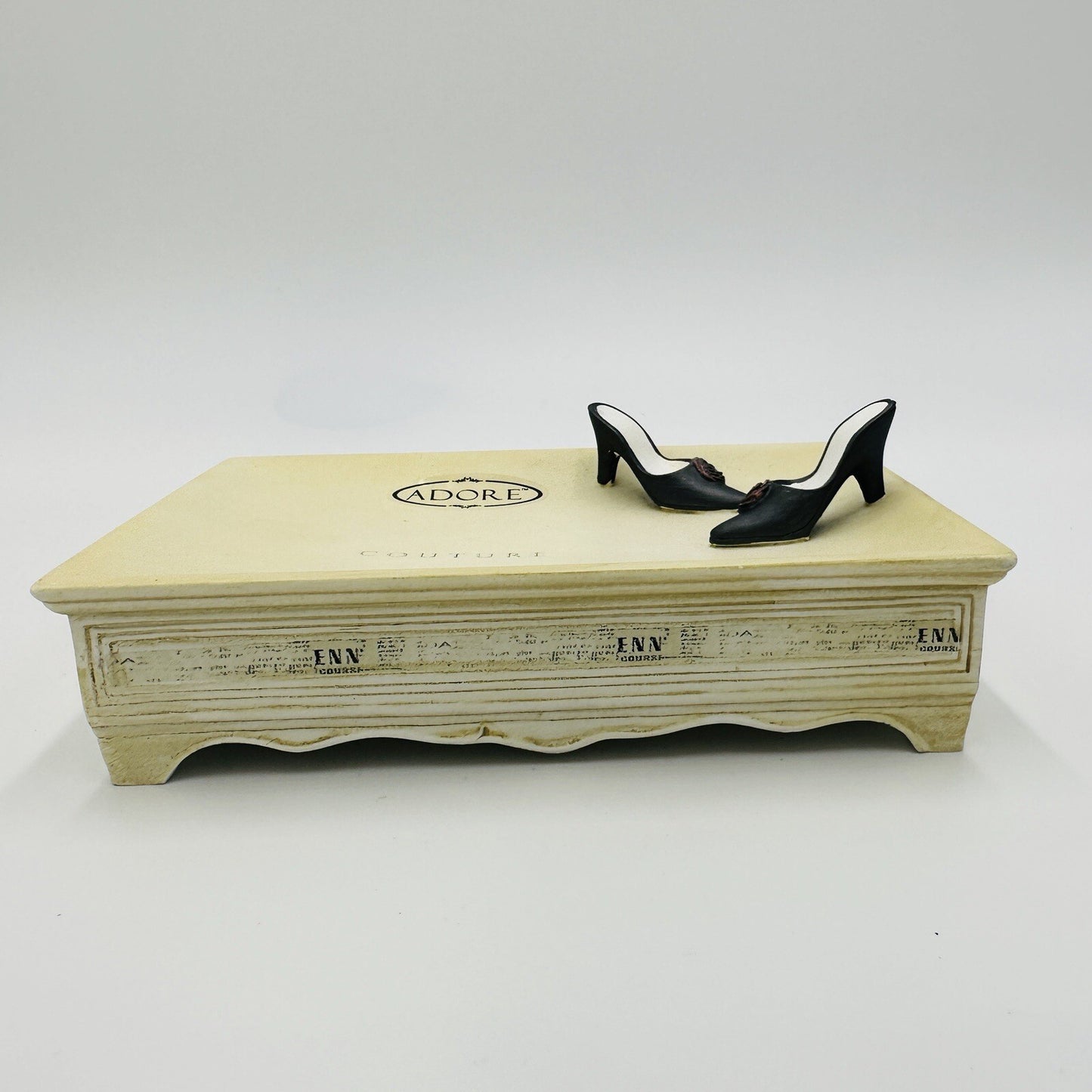 Vogue Couture Paris Soap Dish Tray Adore Hand Painted Jewelry Bathroom