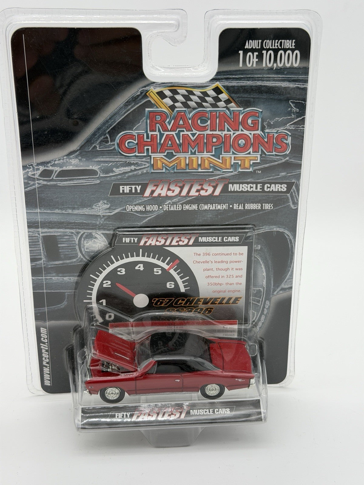 Racing Champions Fifty Fastest Muscle Cars '67 Chevelle SS 396 Red Car Sealed