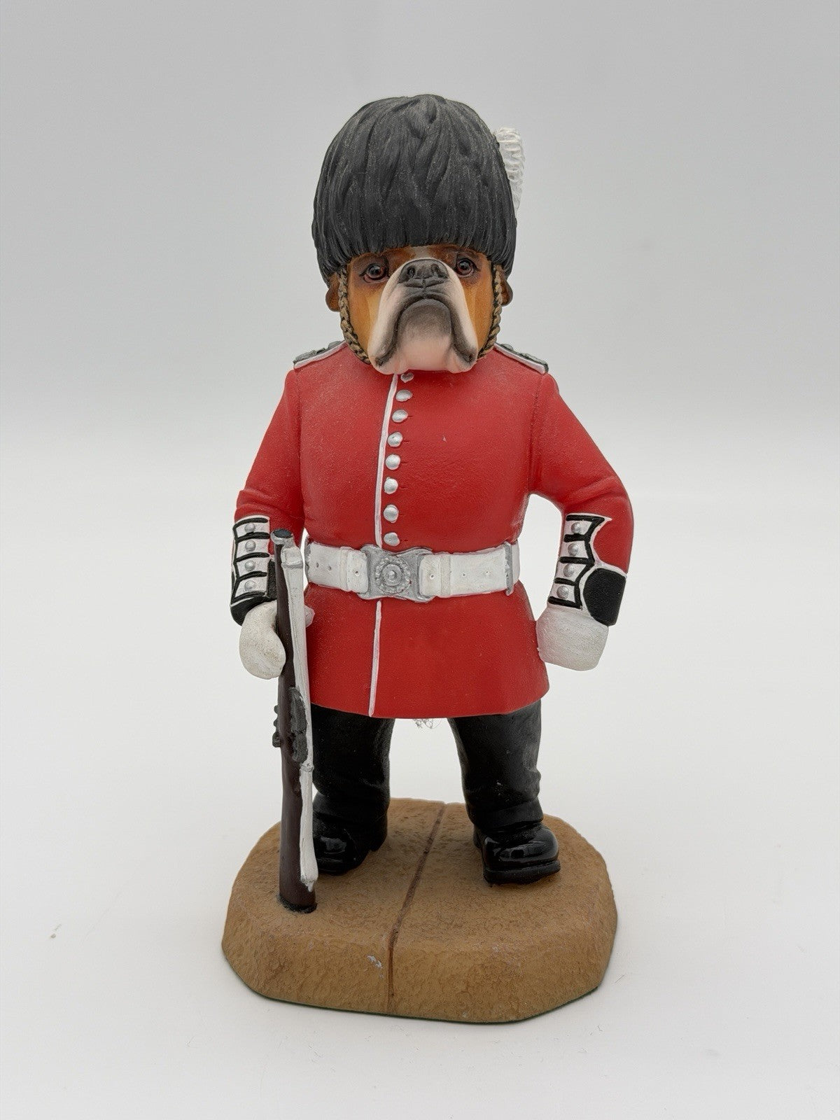 Robert Harrop Doggie People Bulldog Guardsman DP179 Rare British Figurine