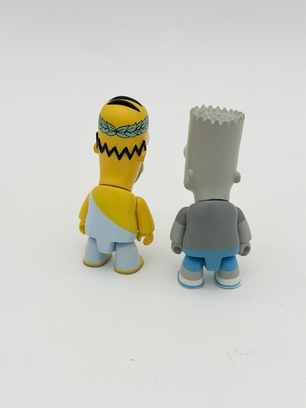 Kidrobot The Simpson Vinyl Homer & Bart Simpson Action Figurines 2008 Rare