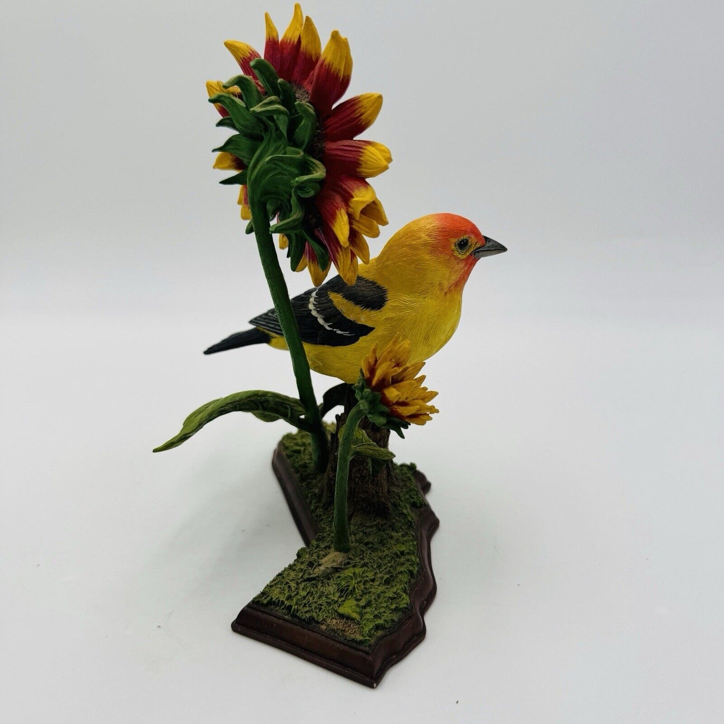 Rare Danbury Mint California Sunshine Bird Figurine Western Tanager By Bob Guge