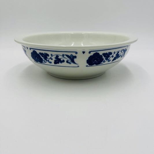 Han Dan Blue and White Chinese Bowl Dragon Marking 3in x 10in Vintage