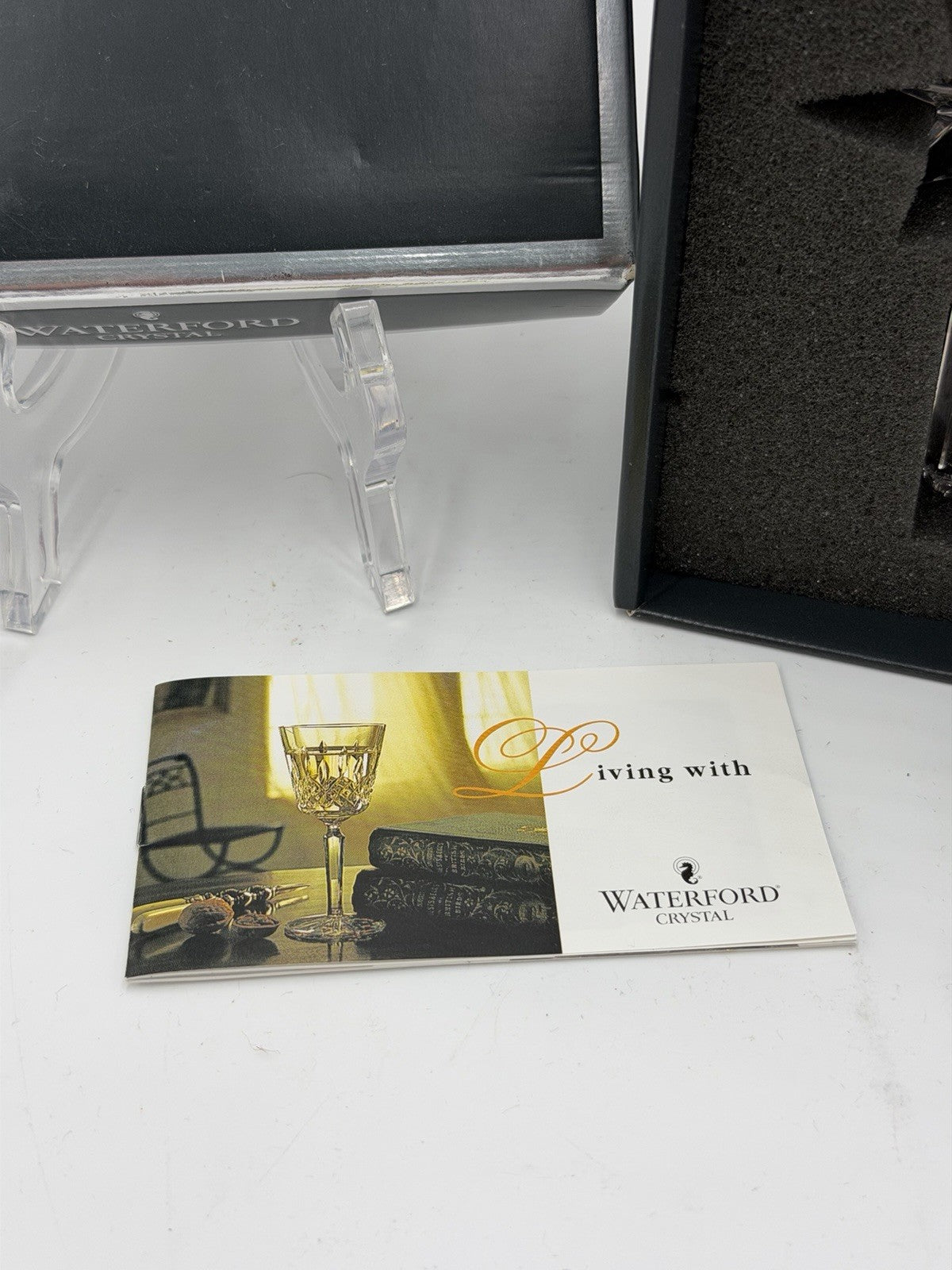 Waterford Crystal Austria congratulations Stopper Star Set 2 Boxed COA