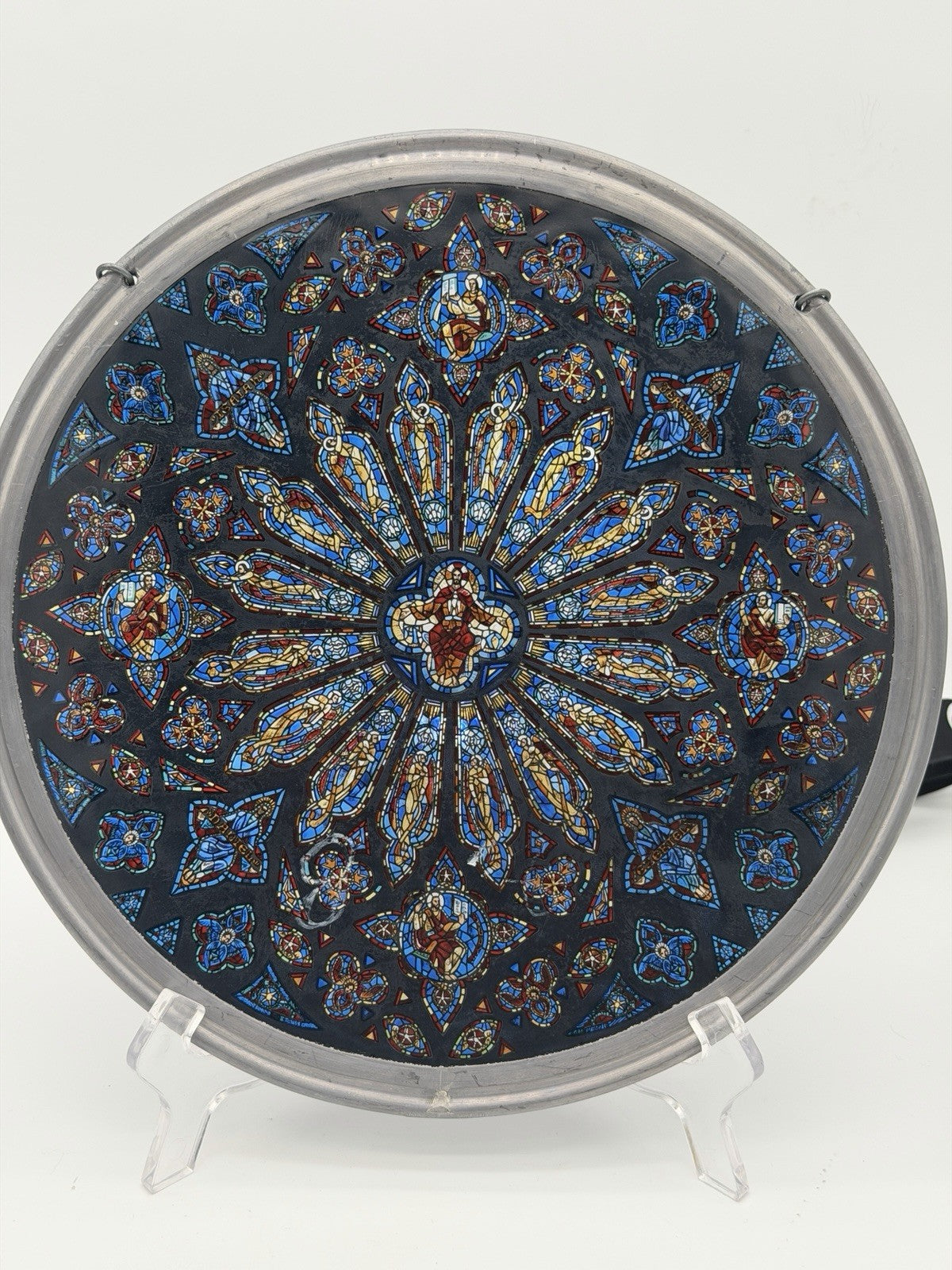 Glassmasters Stained Glass Reproduction St John Cathedral Rose Window Suncatcher