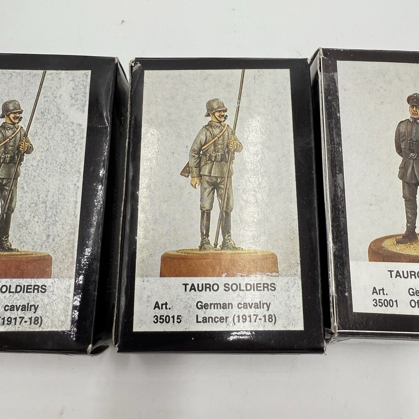 Vintage Tauro Soldiers Italy unpainted 35005 35015 35001 Metal Set 4 Pieces New