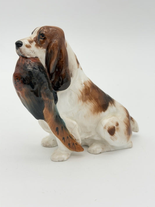 Royal Doulton Porcelain Springer Cocker Spaniel Holding Pheasant HN1029 3.5"