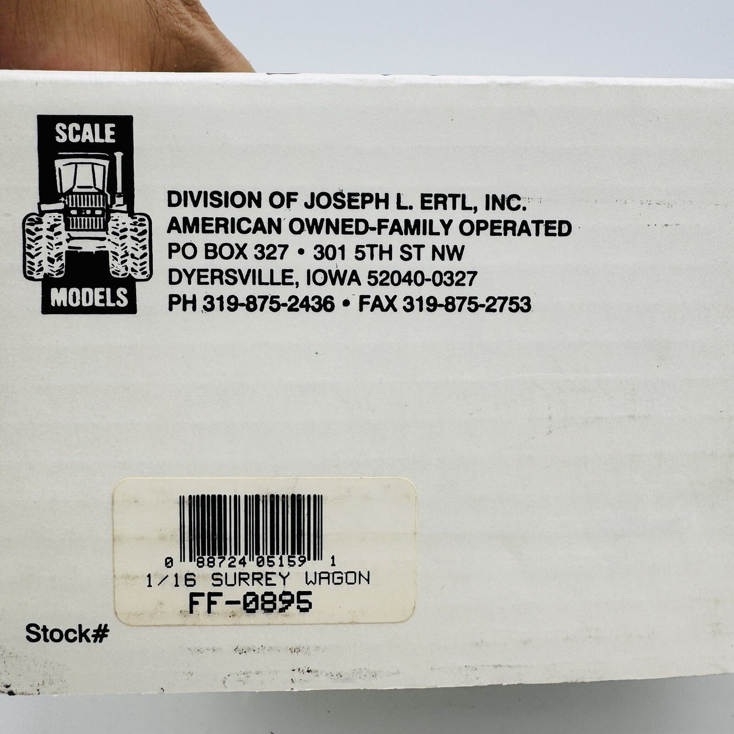 Surrey Wagon Die Cast Division of Joseph Ertl  1/16 scale Model Toys Metal