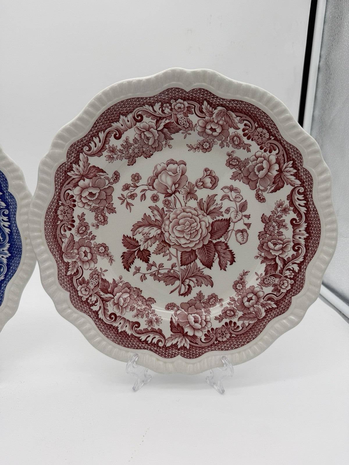 Spode Porcelain Archive / Blue Room  Collection British Flowers 10.5” Plates 2