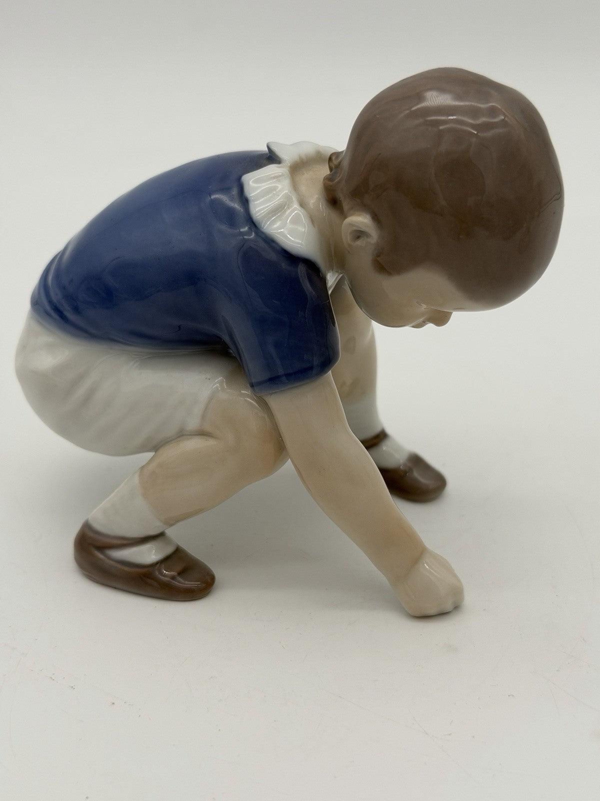 Bing Grondahl Denmark Porcelain #1636 Dickie Boy Figurine 4.25" Painted Vtg