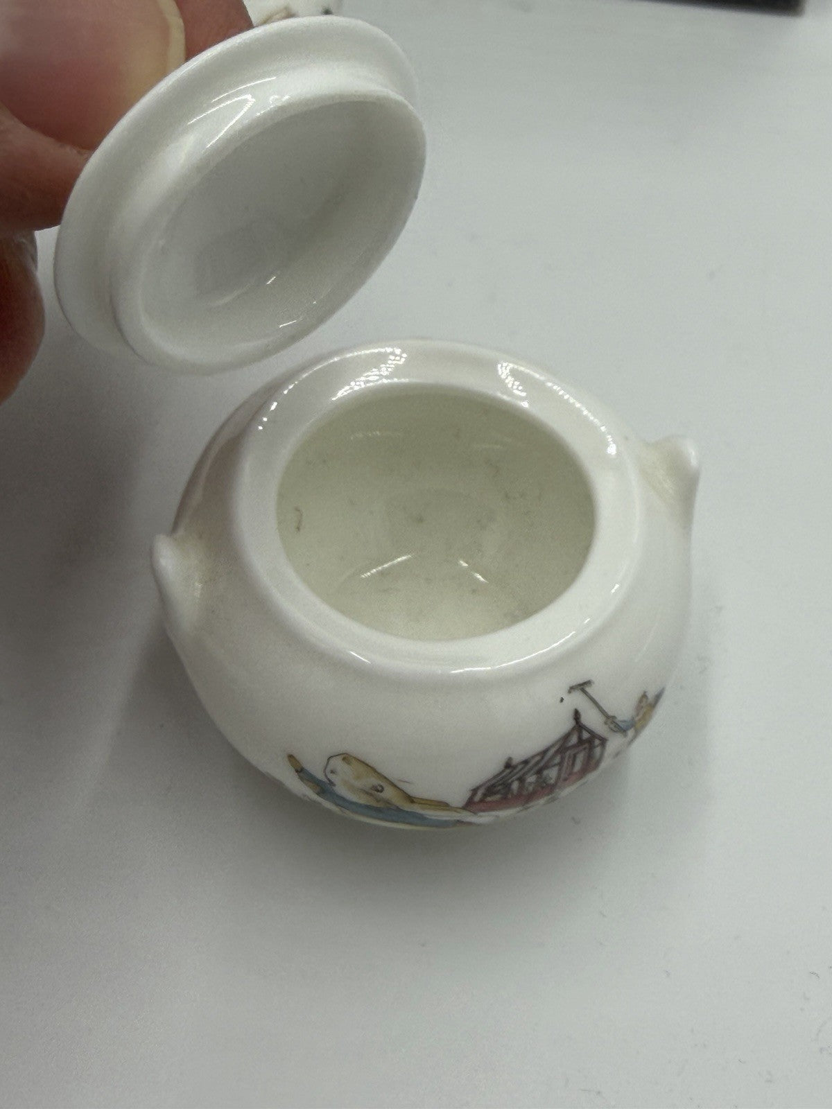Wedgwood Porcelain Peter Rabbit Beatrix Potter Mini Creamer & Sugar Dollhouse