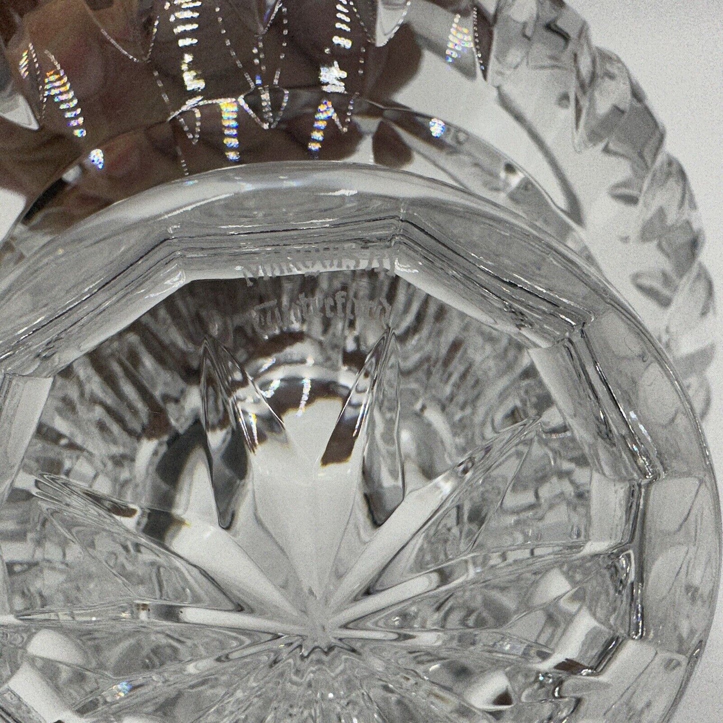 Waterford Bowl Crystal Sheridan Footed Vintage 5in Centerpiece Ireland Sticke