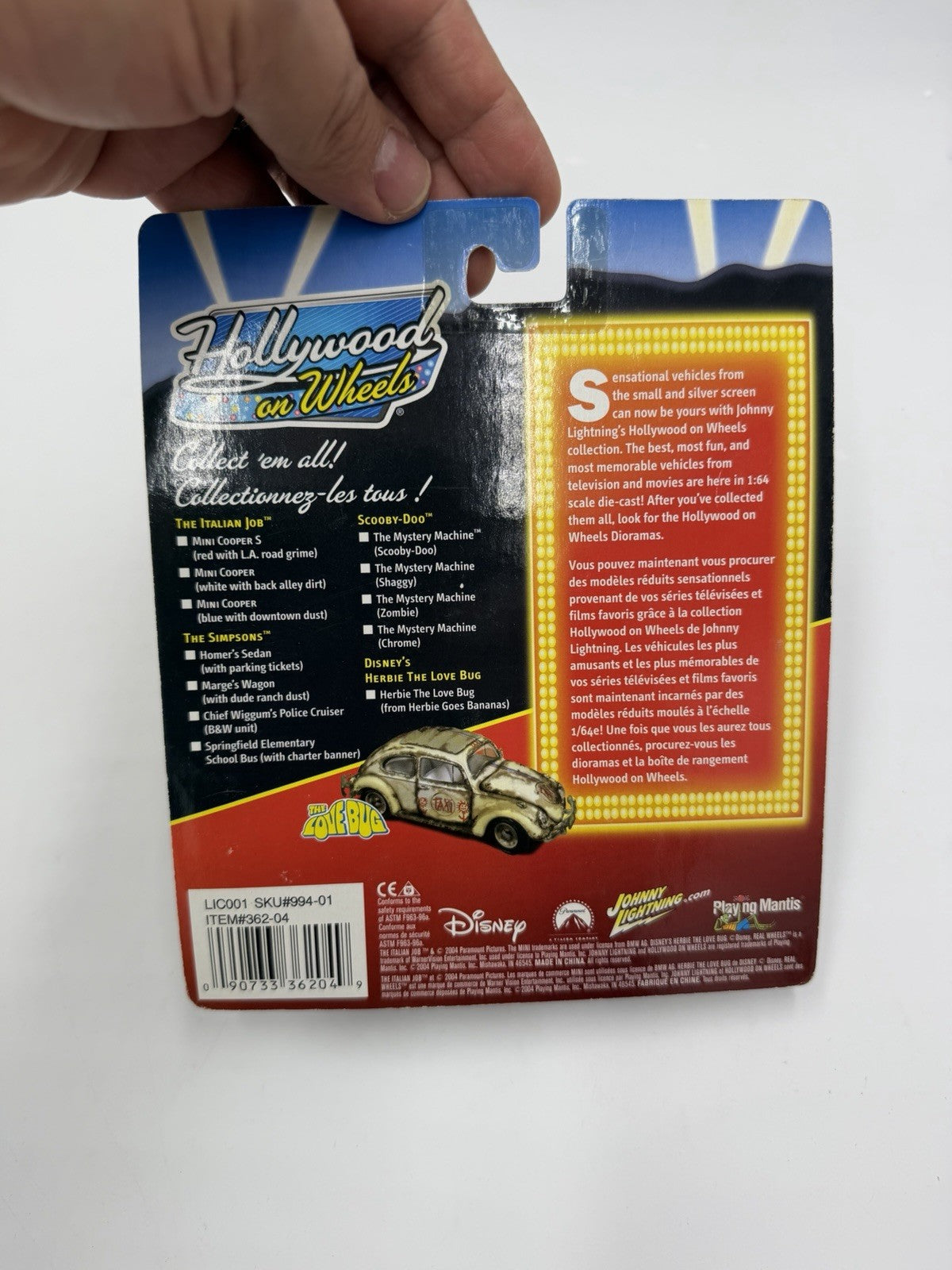 Johnny Lightning Hollywood On Wheels The Italian Job Mini Cooper Dusty Red Car