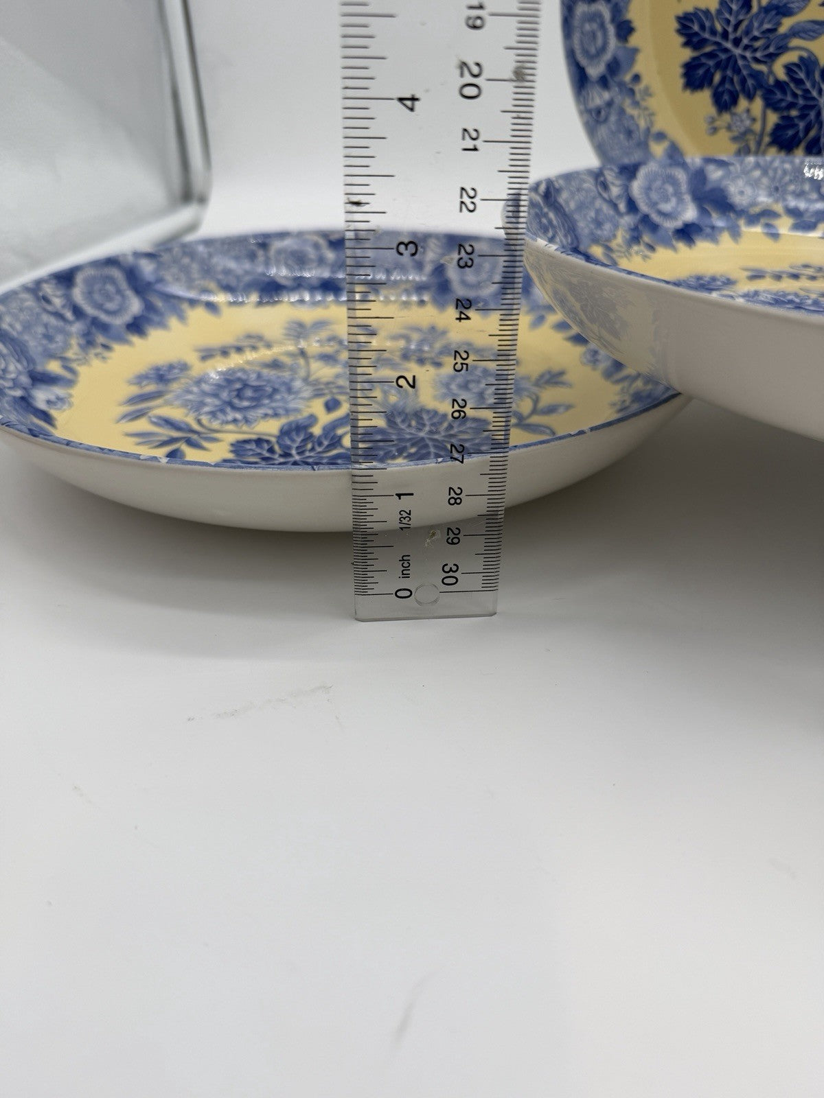 Spode Porcelain Blue Room Garden Collection Jasmine Blue & Yellow Pasta bowl Set