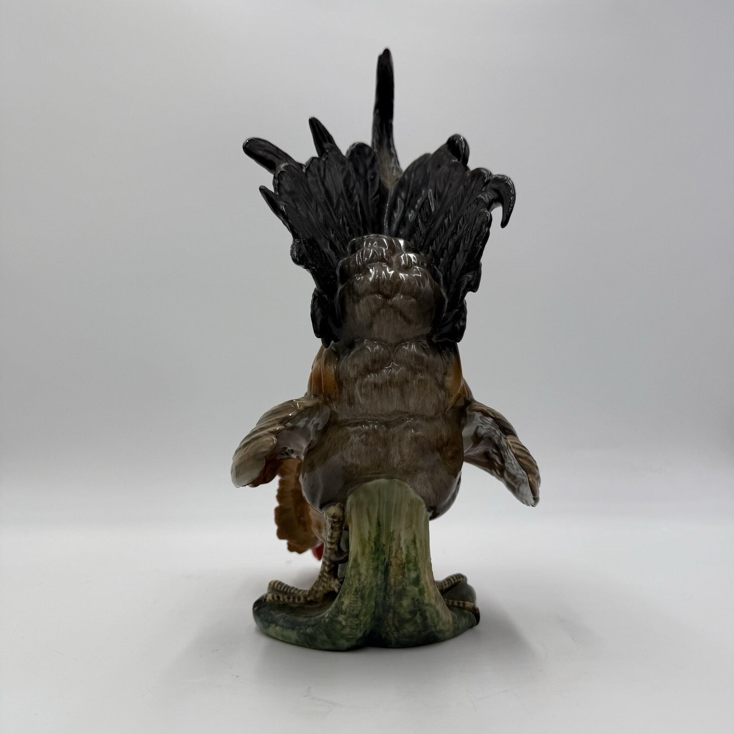 Large Algora Porcelain C.Martinu Hand Painted Rooster Figurine Spain Vintage 11"