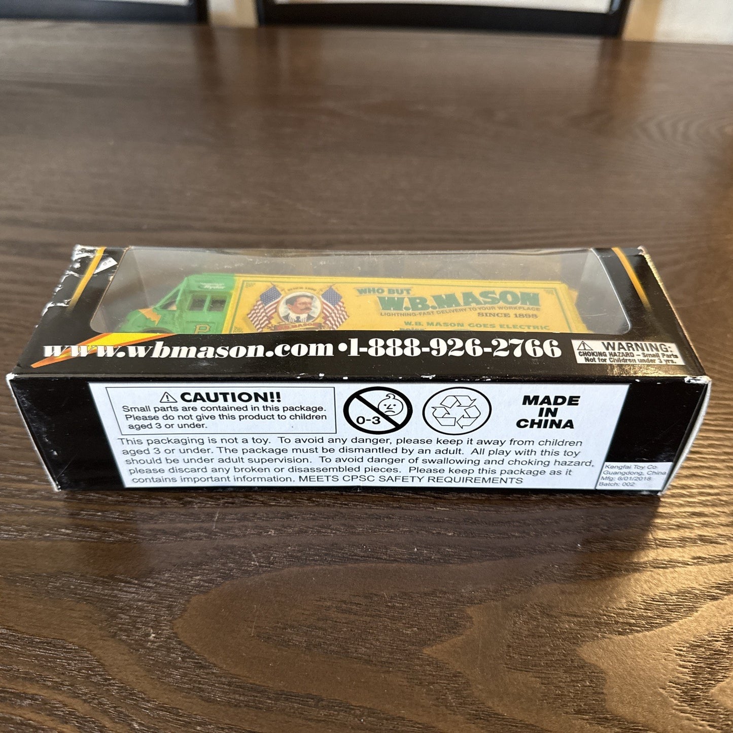 Pittsburgh Pirates WB Mason W.B. Mason Truck SGA 8/19/18 PNC Park MLB Diecast