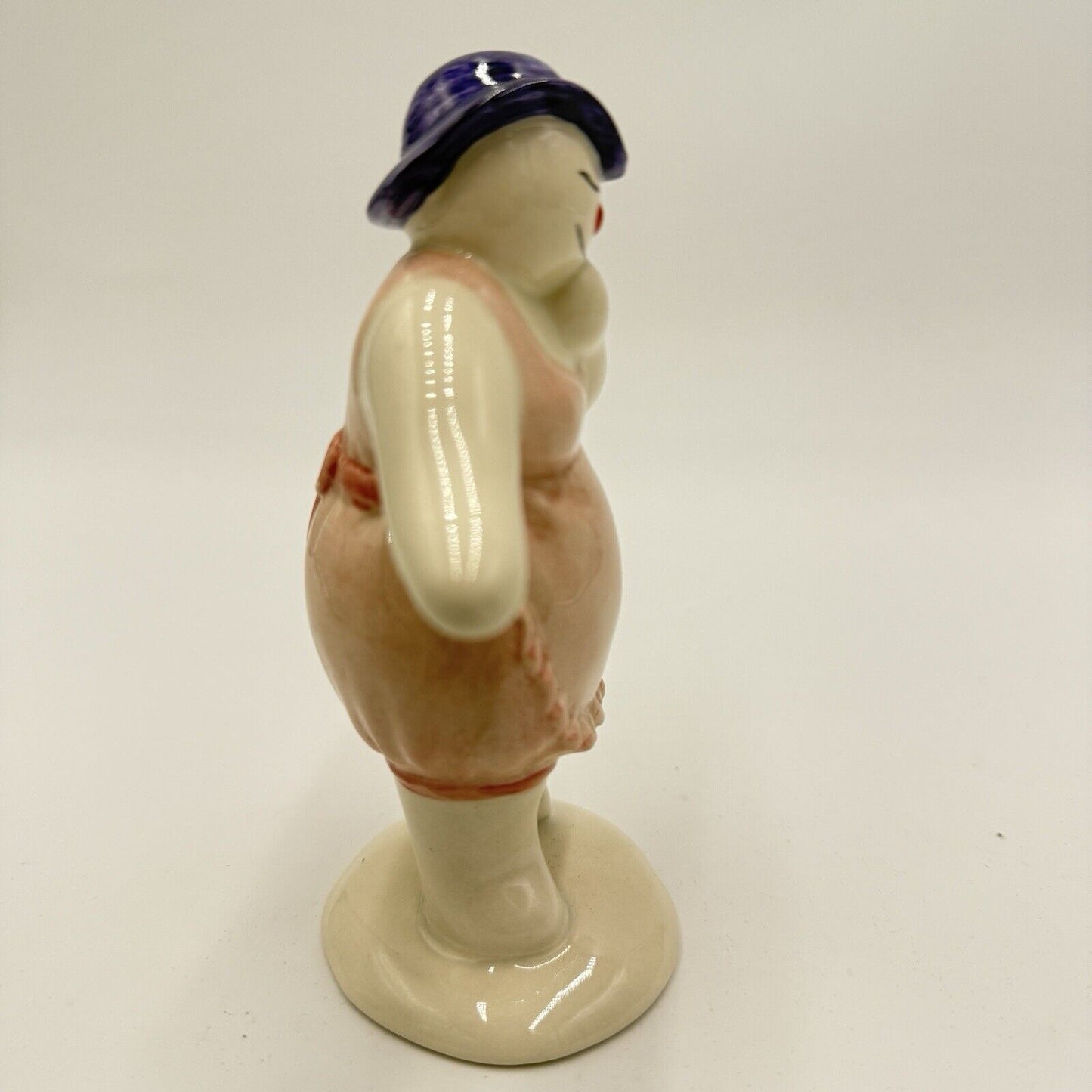 Royal Doulton Lady Snowman Porcelain England Figurine Vintage Painted Rare