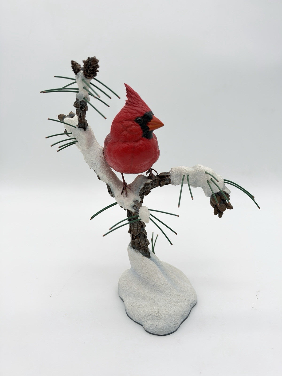 The Danbury Mint Winters Jewel Red Cardinal Bird Figurine Bob Guge Figurine
