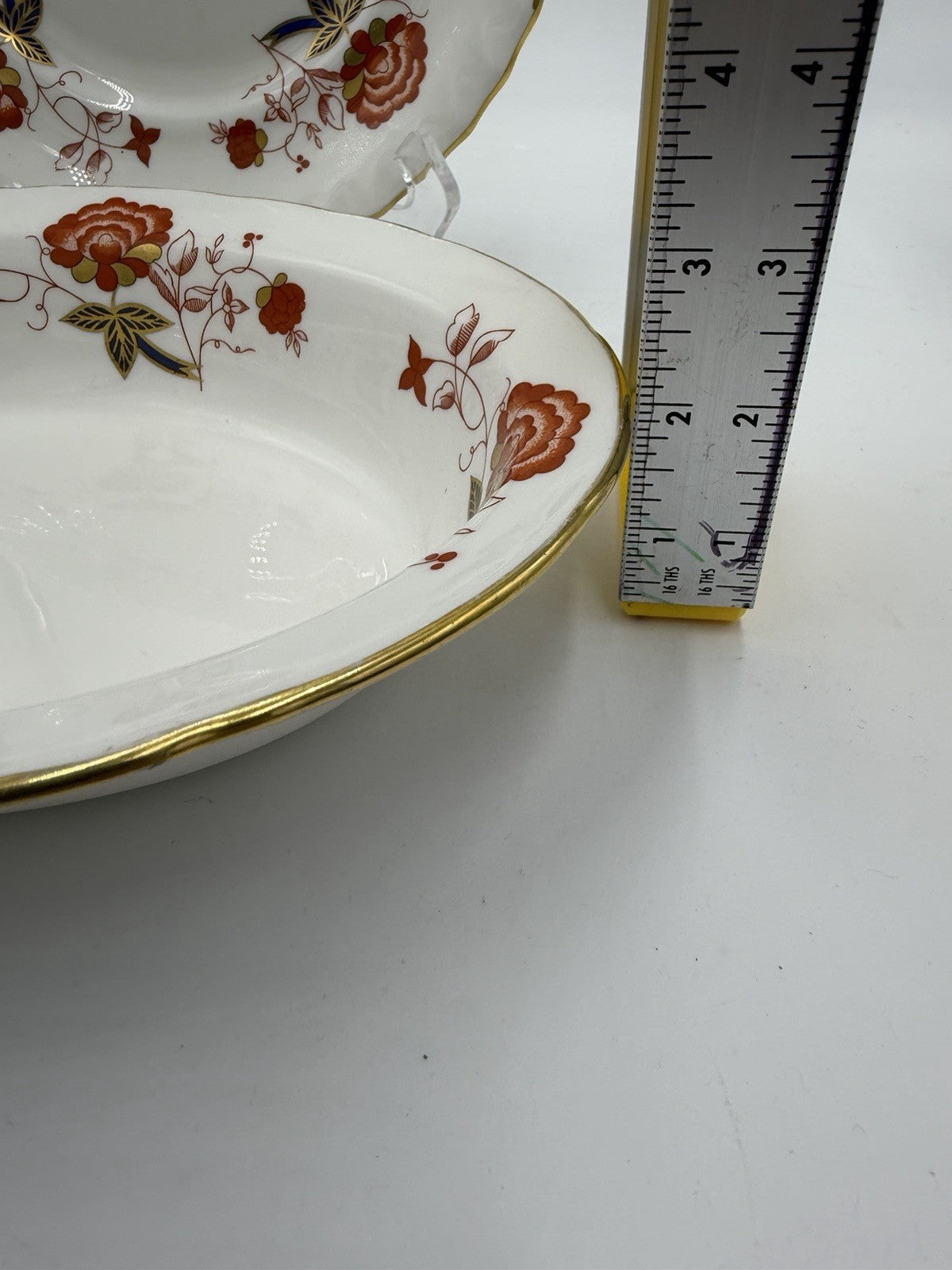 Royal Crown Derby English Porcelain BALI A.1100 XXXIII Vegetable Bowl & 2 Plates