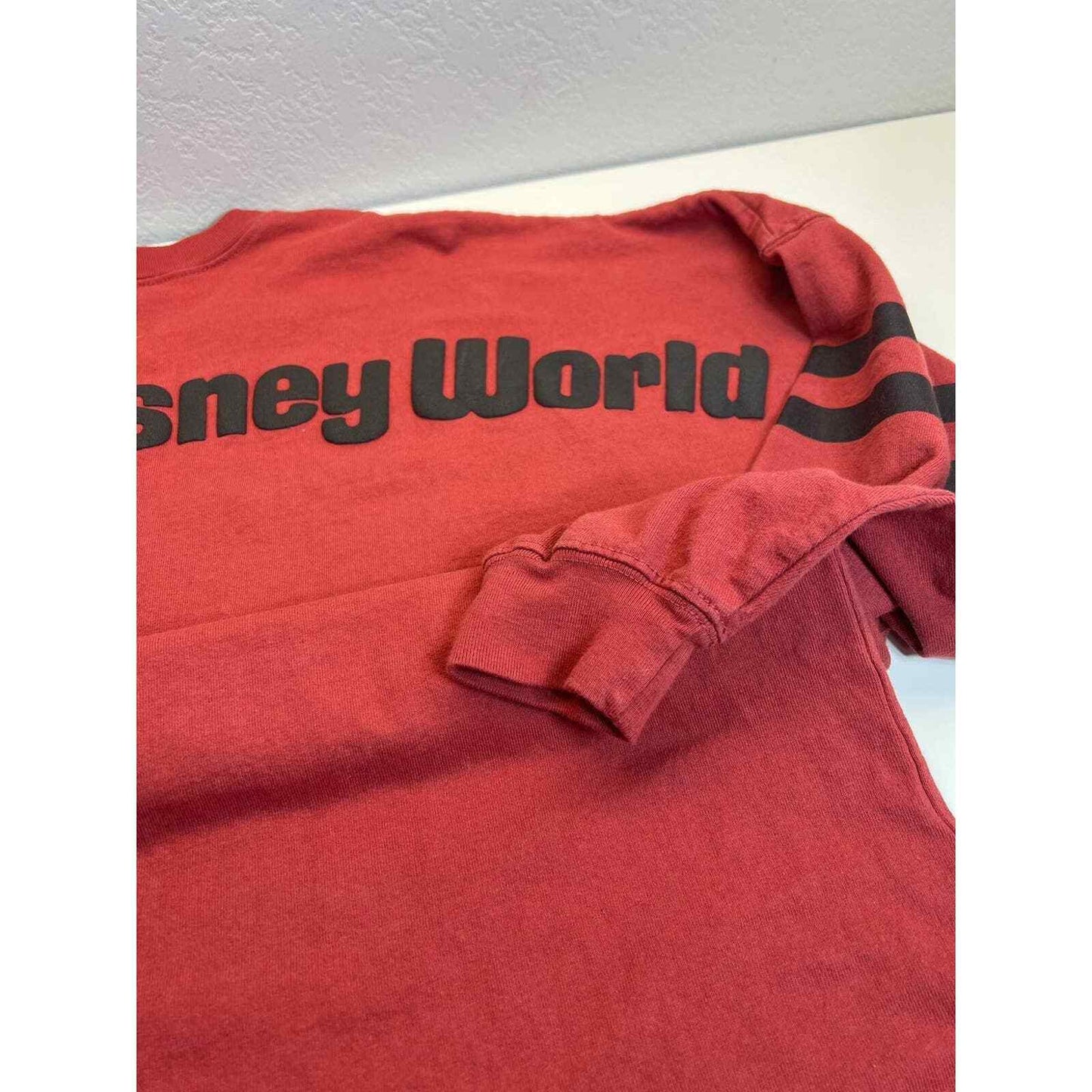 Disney World Men's Jersey Medium Brick Red Vintage Sweater Clothing Adults Walt