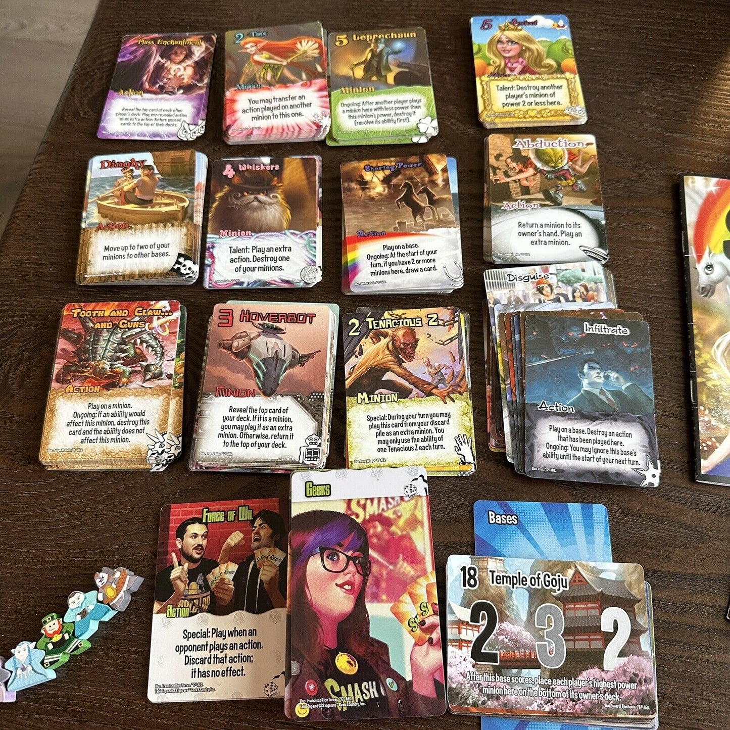 AEG Smash Up Expansion Big Geeky Box Base Game Plus Extra Cards & Pretty Pretty