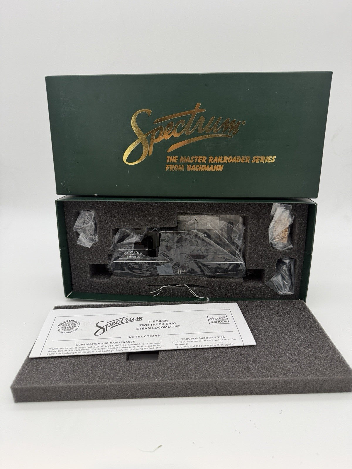 Bachmann Spectrum On30 Two Truck Shay Locomotive Midwest Quarry & Mining #25663