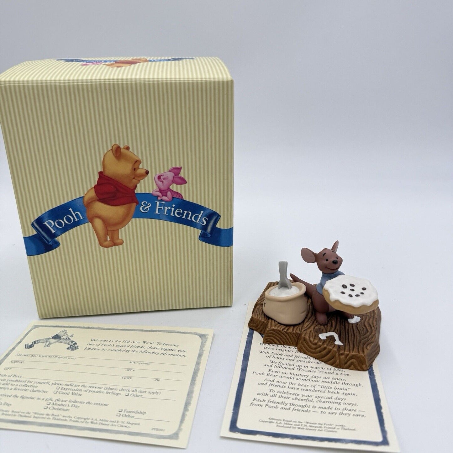 Winnie The Pooh “I Stirred In An Extra Bit Of Love For You” Disney ROO Figurine