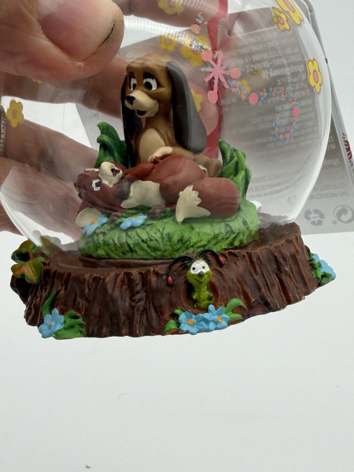 Disney Fox & the Hound 40th Legacy Ornament Sketchbook Glass Globe Christmas