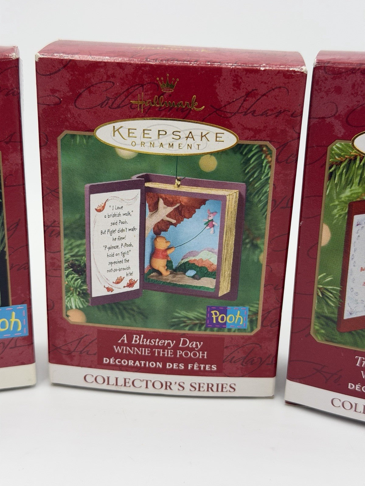 Hallmark Disney Winnie The Pooh Collector Series Mini Books Ornaments  6 Pcs