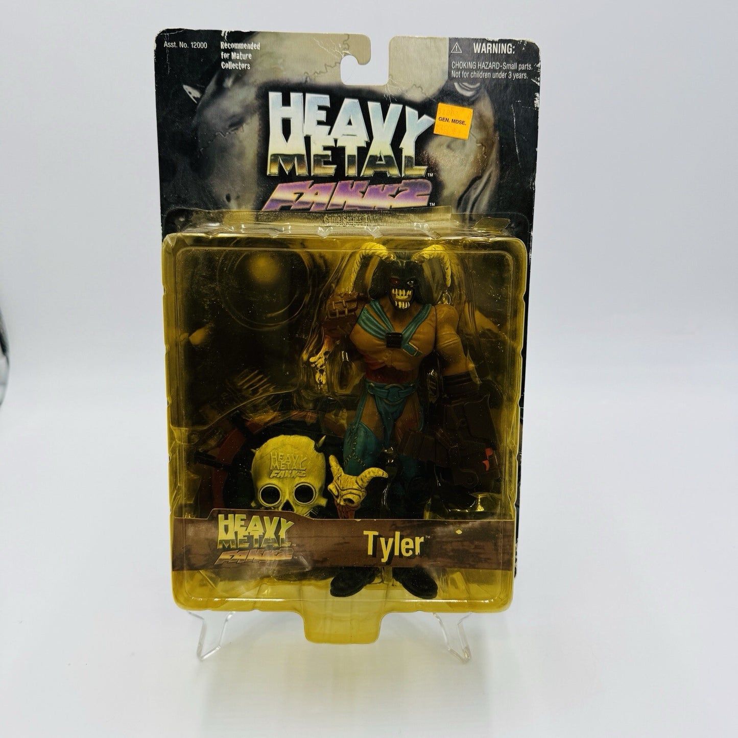 Vintage Fakk 2 Heavy Metal Tyler Action Figure Metal Mammoth 2000 Sealed