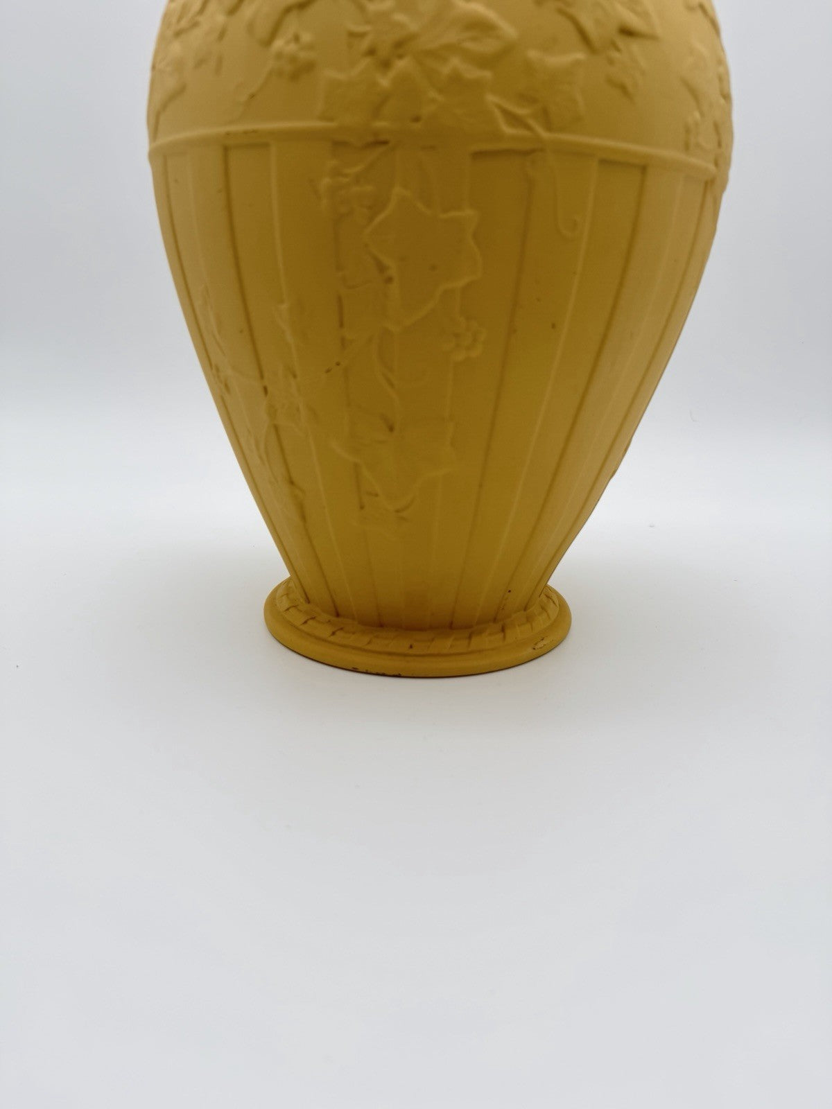 Large Wedgwood England Yellow Cane Jasperware Doric Ivy 12”H Porcelain Rare