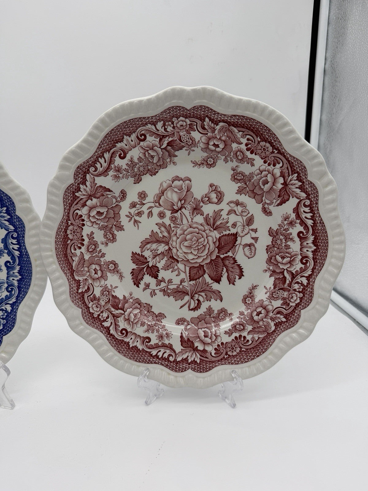 Spode Porcelain Archive / Blue Room  Collection British Flowers 10.5” Plates 2