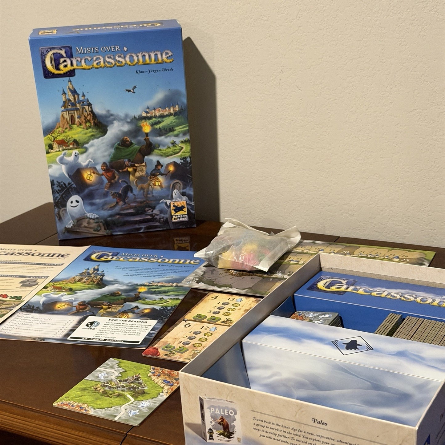 Mists Over Carcassonne Cooperative Board Game with Expansion by Hans im Glück