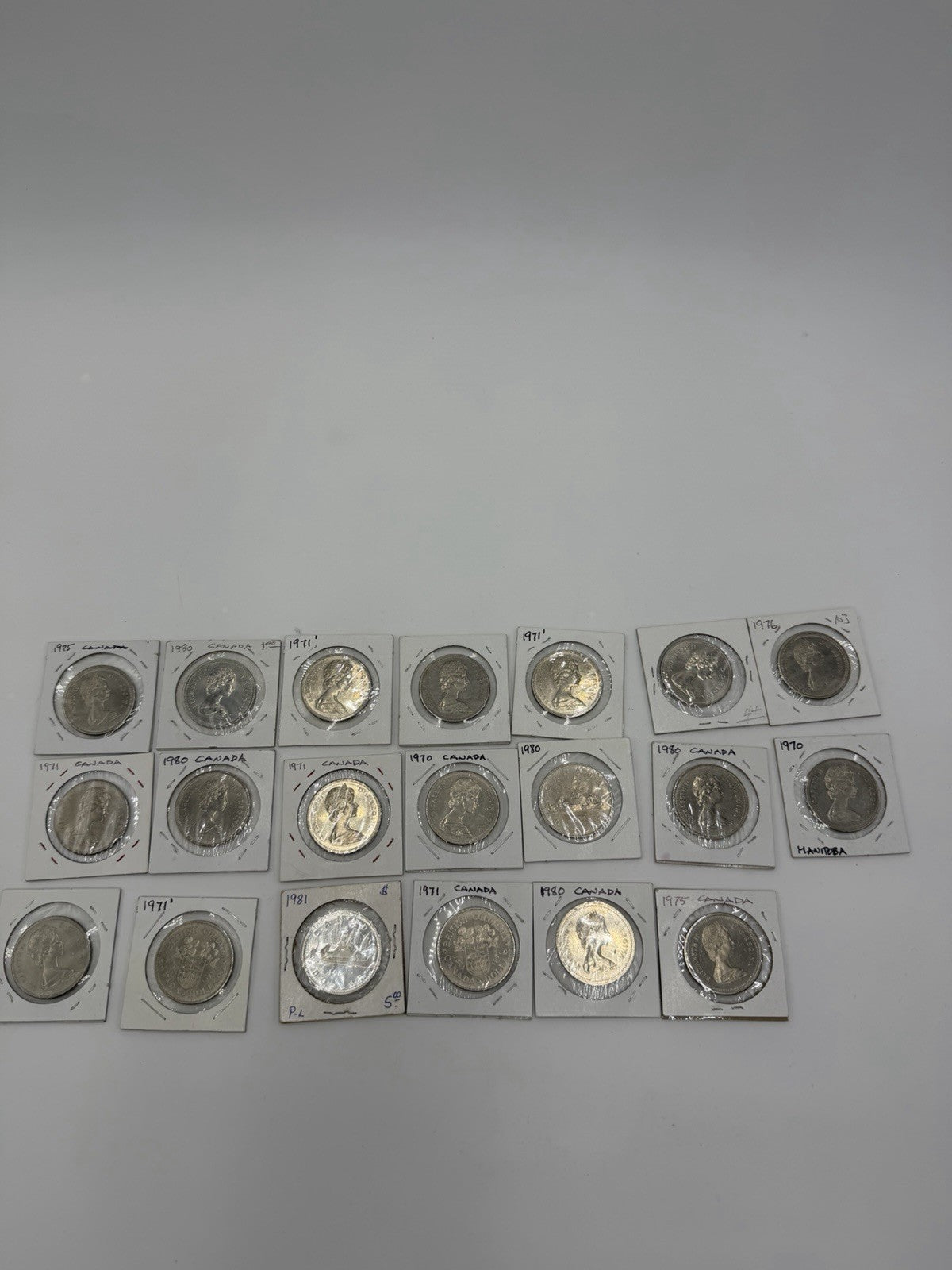 Canadian $1 Commemorative coins Lot 1970,1971,1975,1976 1980 Lot 20 PCs