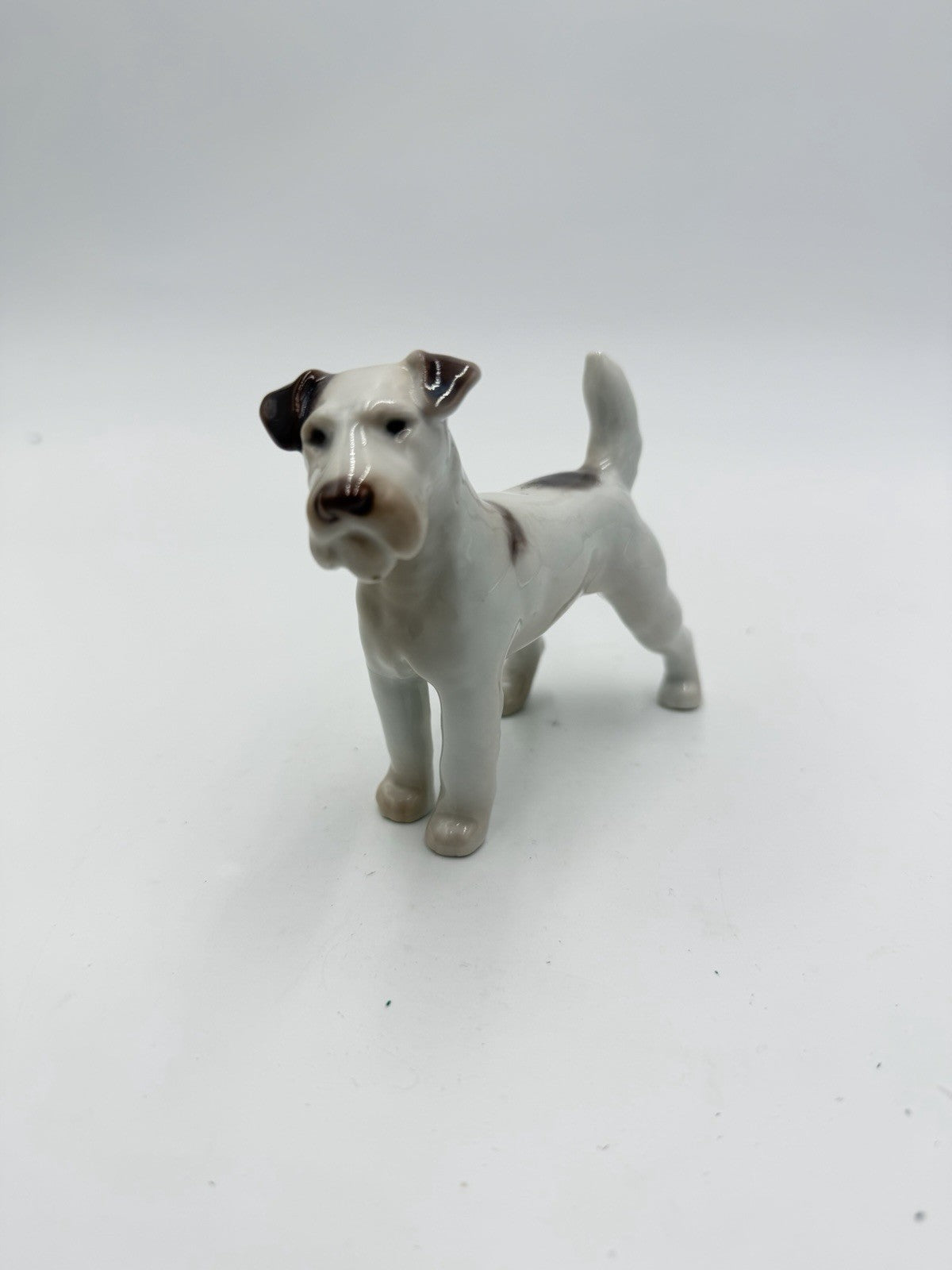 Bing & Grondahl Denmark Porcelain Wire Fox Terrier Glossy Dog Figurine # 2072