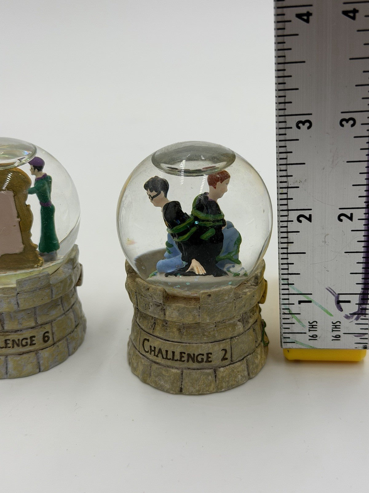 Hallmark 2000 Harry Potter Mirror Of Erised & Devils Snare Miniature Snow Globes