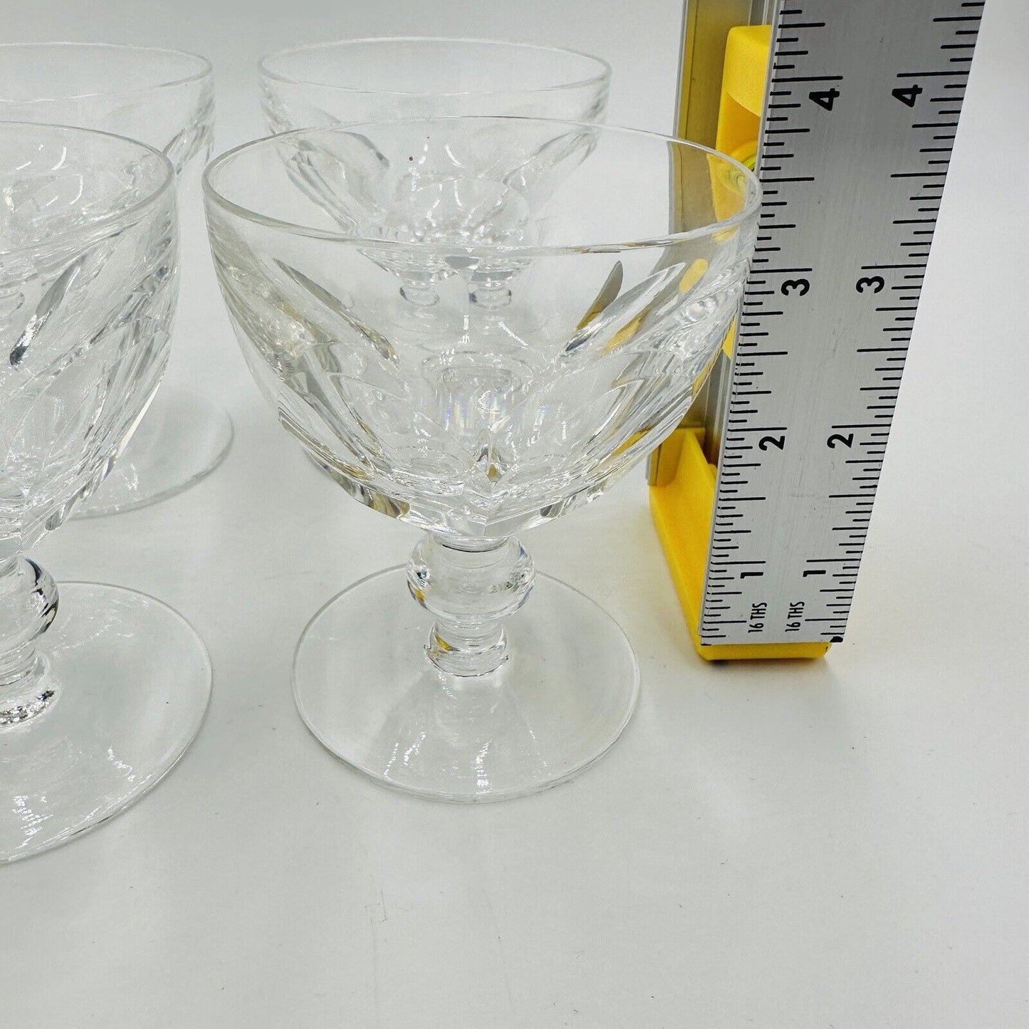 Waterford Crystal Glasses Liquor Cocktail Kathleen Cut Ireland 3.5in 6 Piece Set