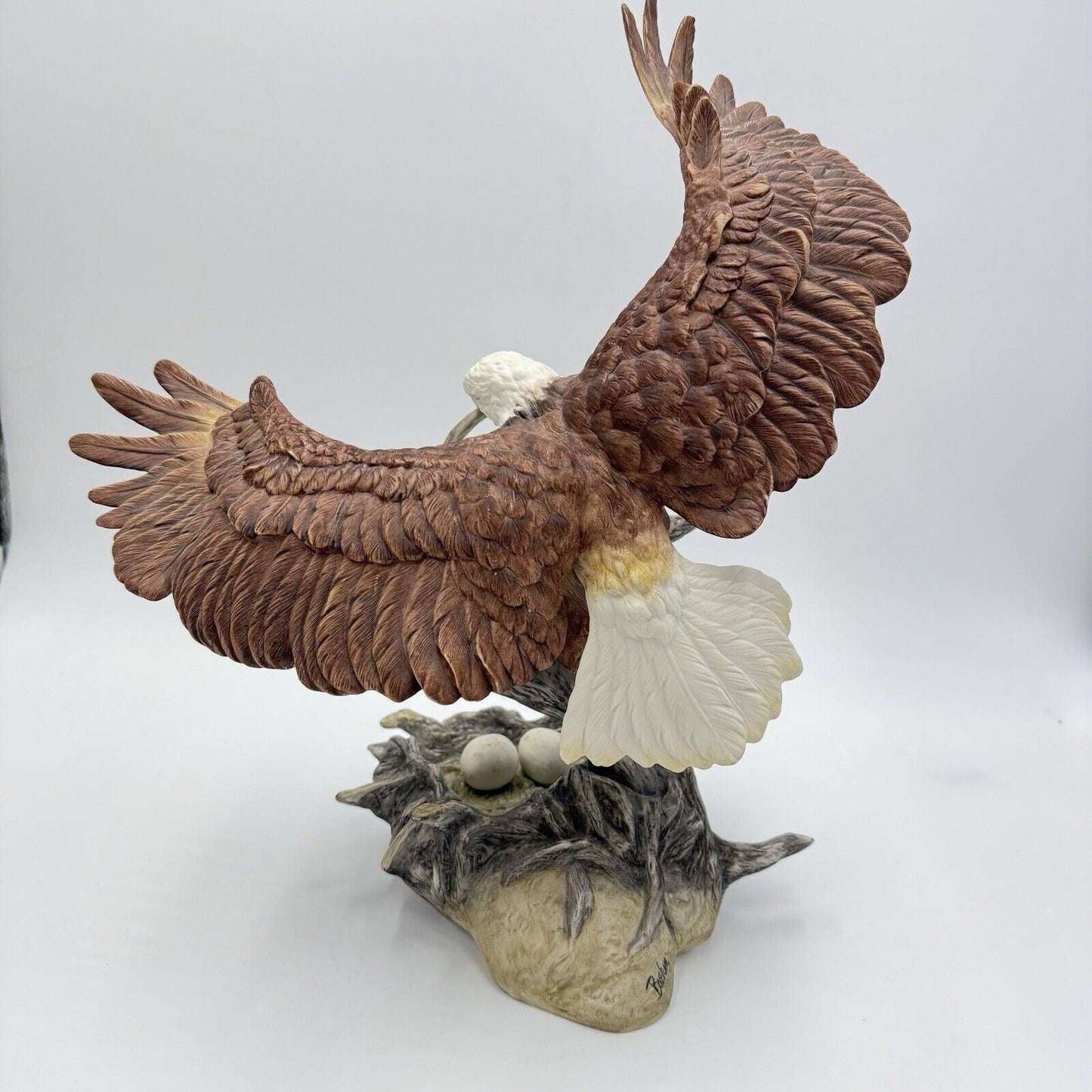 Boehm Porcelain Sculpture NEW GENERATION EAGLE Limited Edition # 156 Large 15”