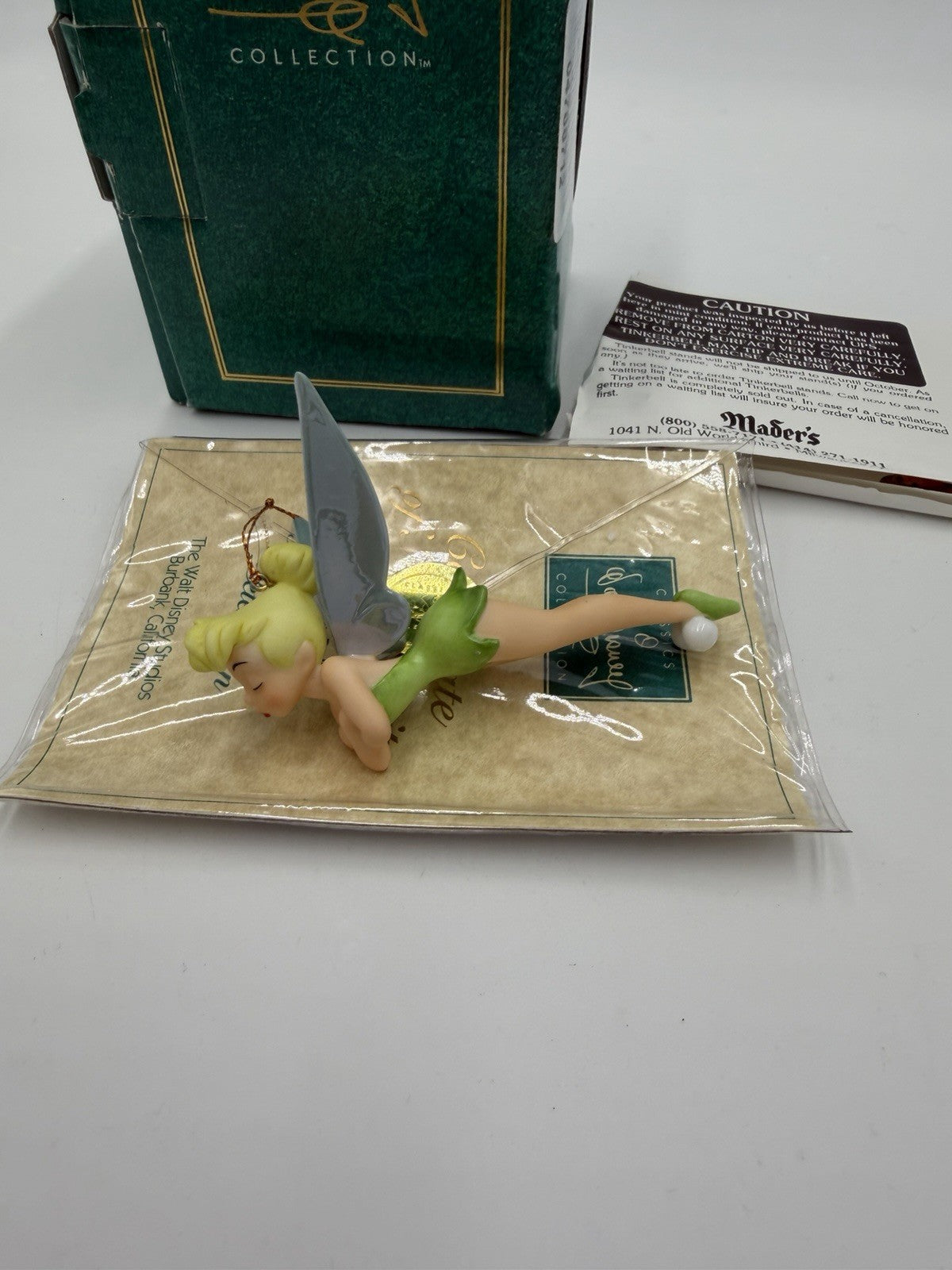 WDCC Tinker Bell Peter Pan 1996 Special Edition Christmas Ornament W/ COA