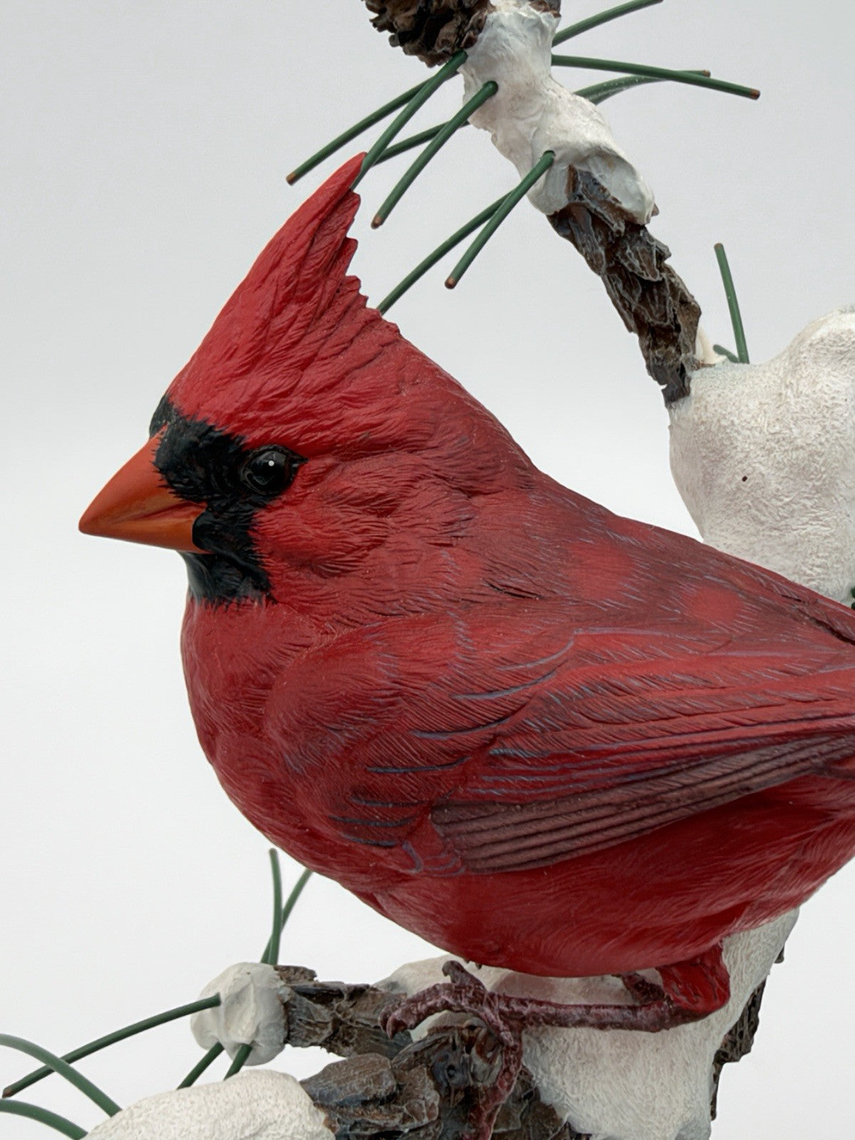 The Danbury Mint Winters Jewel Red Cardinal Bird Figurine Bob Guge Figurine