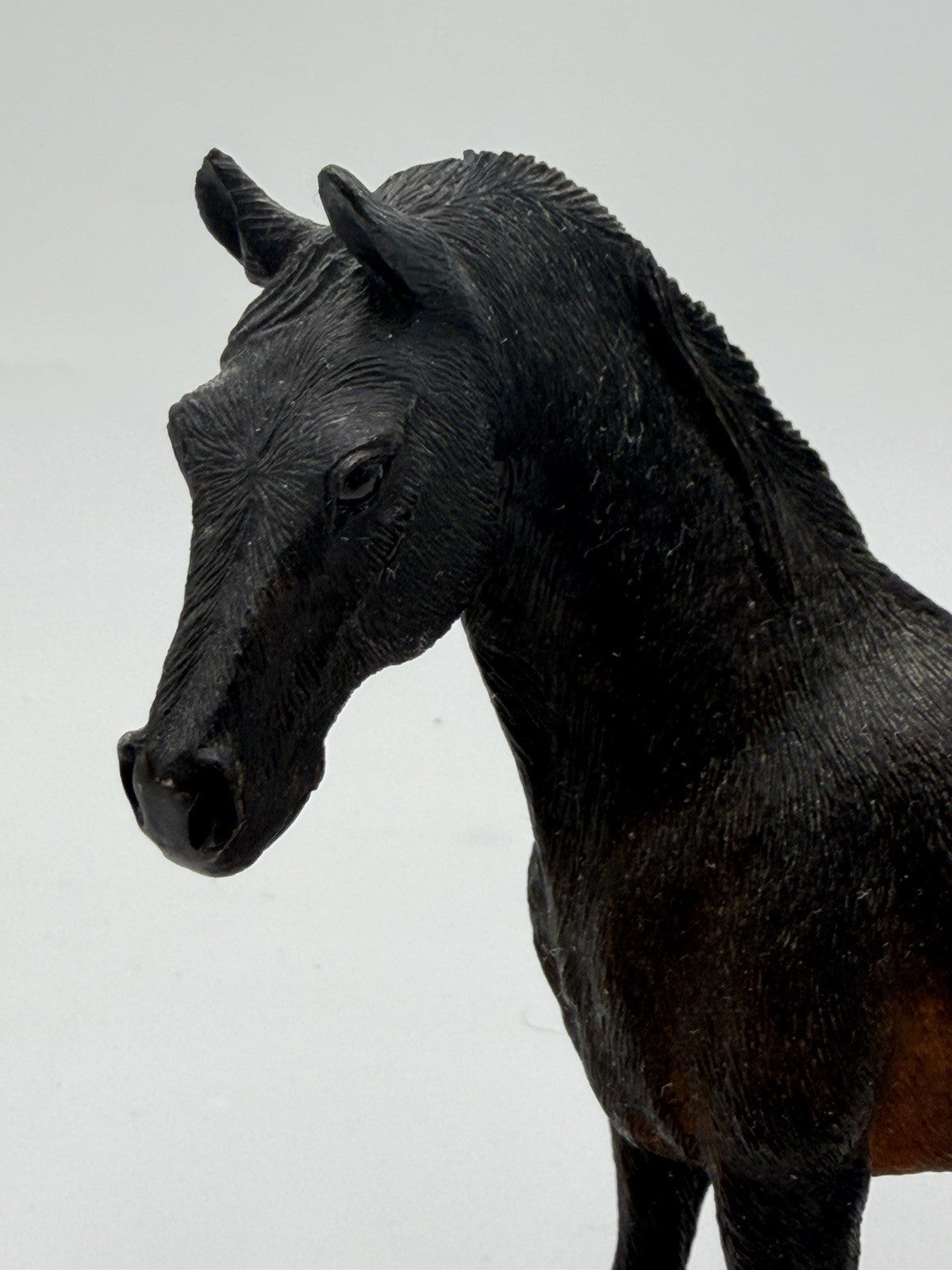 Rare Country Artists Morgan Dark Night Horse Figurine 6”H