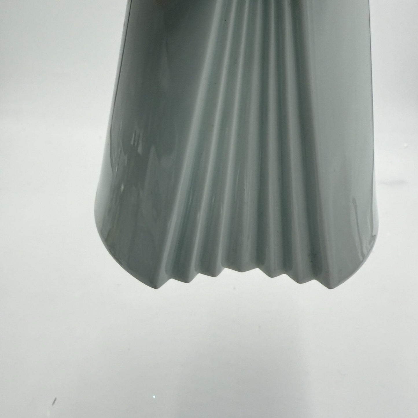 Rosenthal Germany White Geometric Op Art Porcelain Vase Ambrogio Pozzi 5in