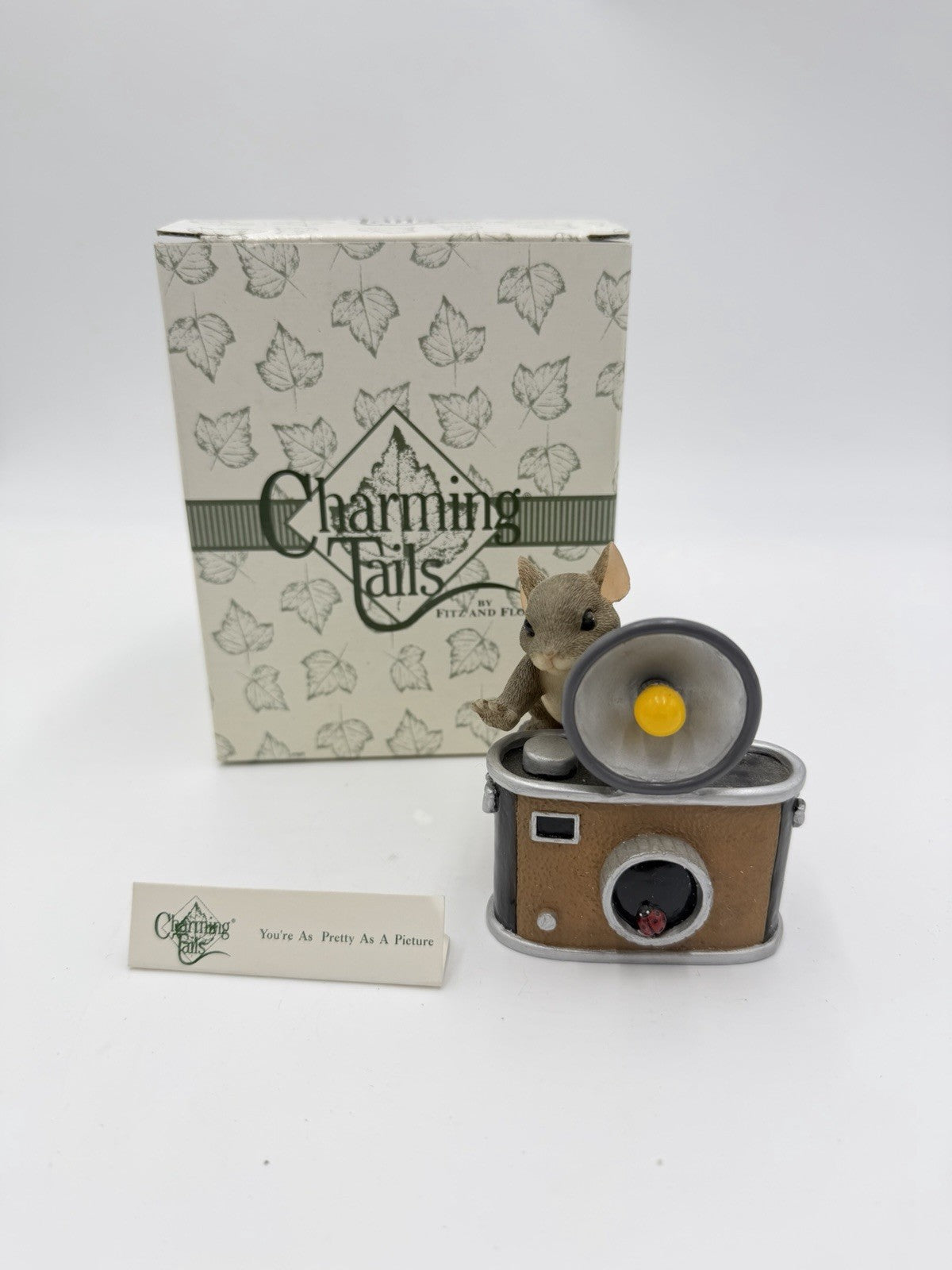 Charming Tails Fitz & Floyd Your Pretty As A Picture 89/122 Figurine Mice