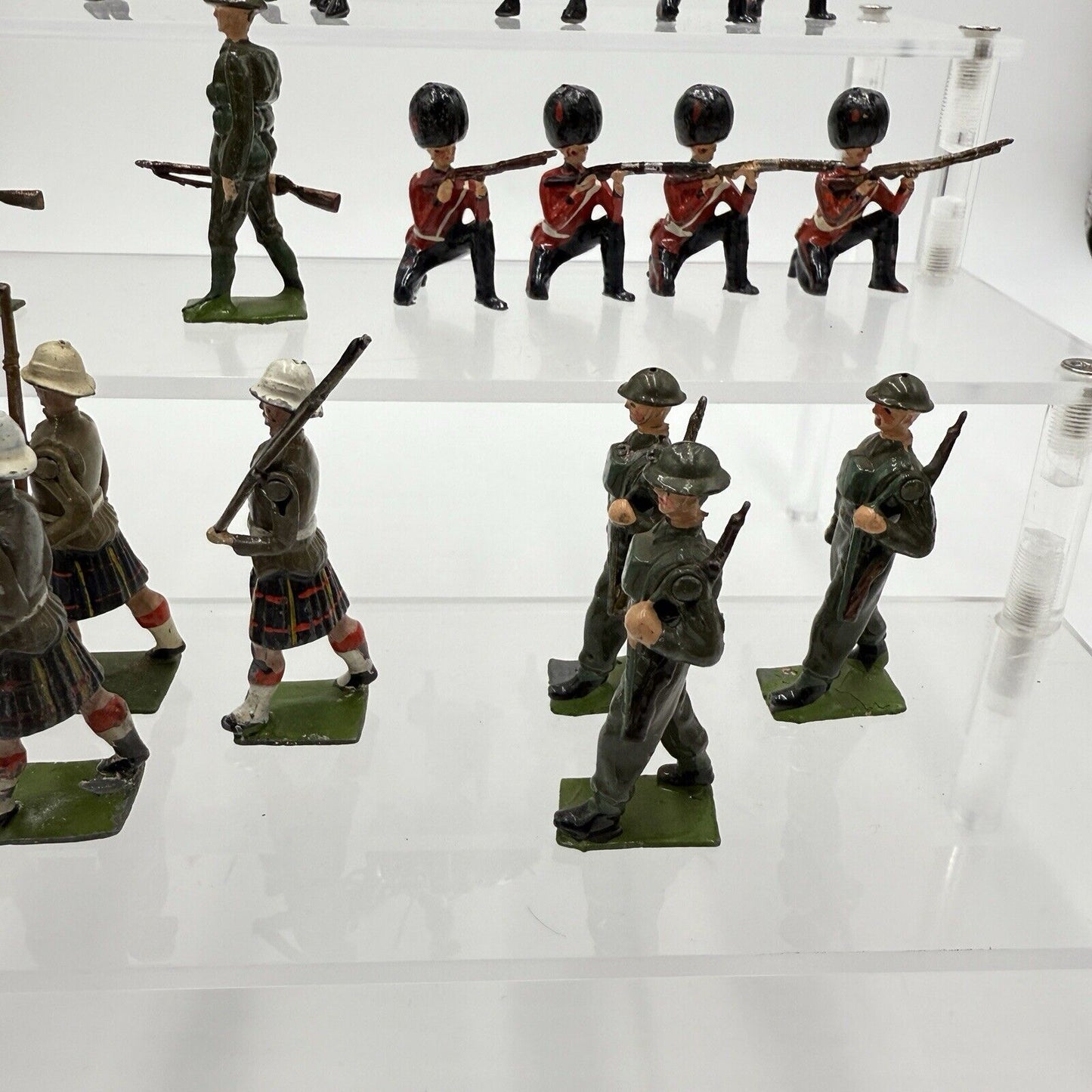 Vintage Britains 1970 Lead Toy Soldiers Hand Painted Mounted Guards Horses Lot